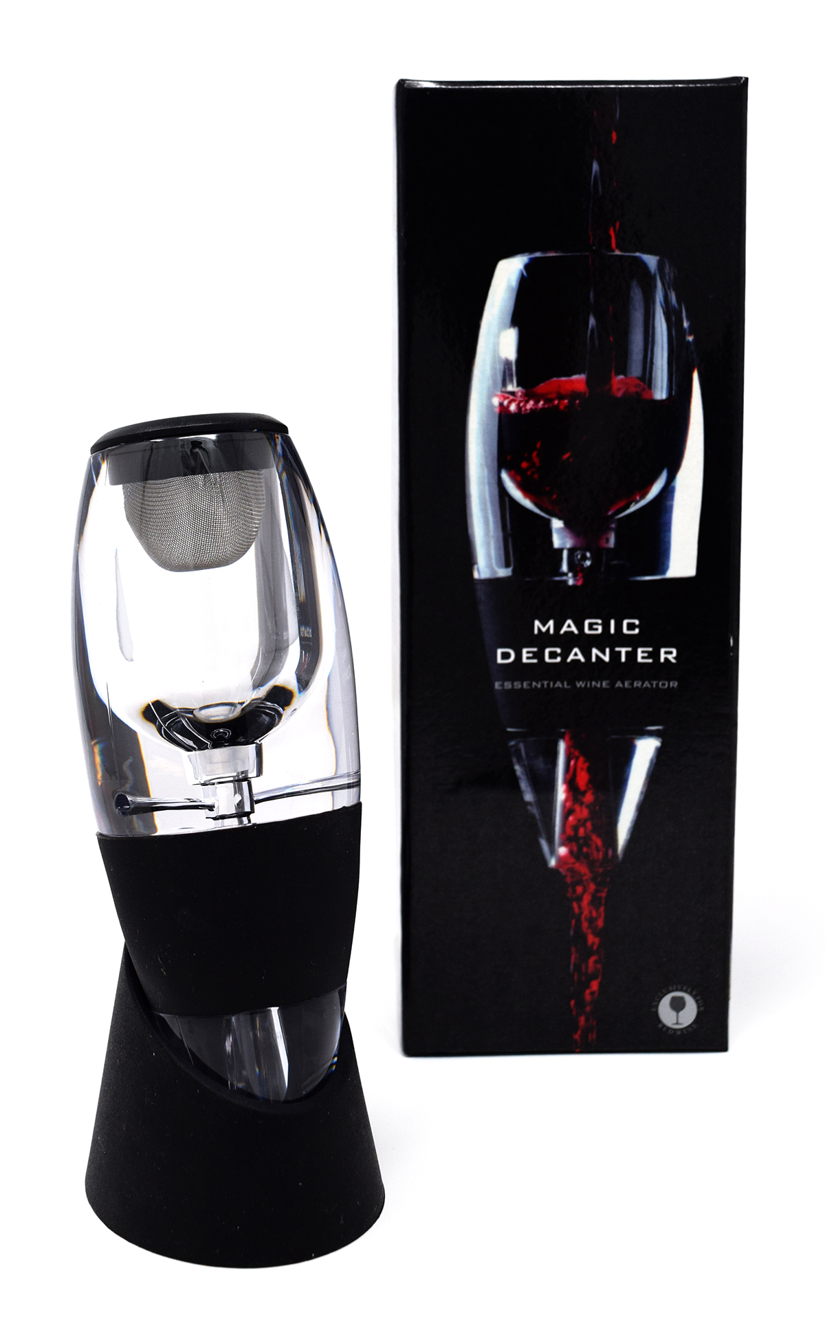 QIFAshma®Aérateur à vin Magic Decanter Deluxe avec support